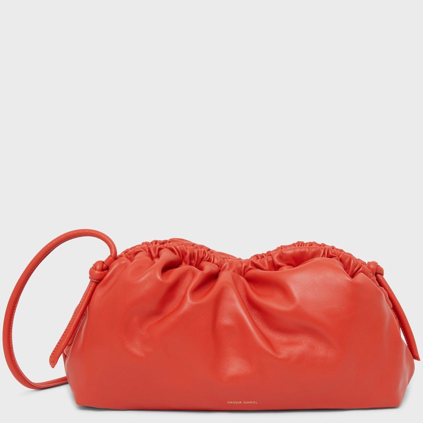 Women\'s Mansur Gavriel Cloud Clutch Bags Red | AU 02M7MX